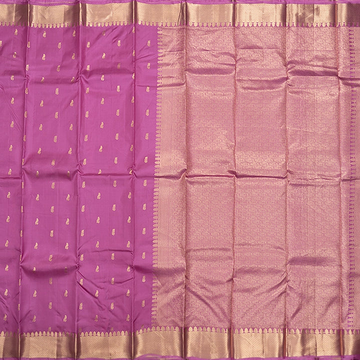 Hayagrivas Handloom Lotus Pink Kanjivaram Silk Saree KBF582G4-1