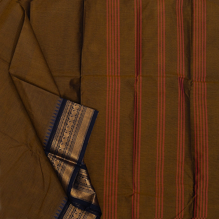 Hayagrivas Mehandi Green Handloom Chettinad Cotton Saree KSBE1H2-12