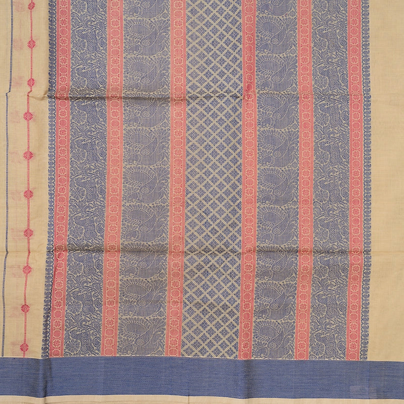Hayagrivas Sandal Handloom Kanchi Cotton Saree SSCBF104F1-1