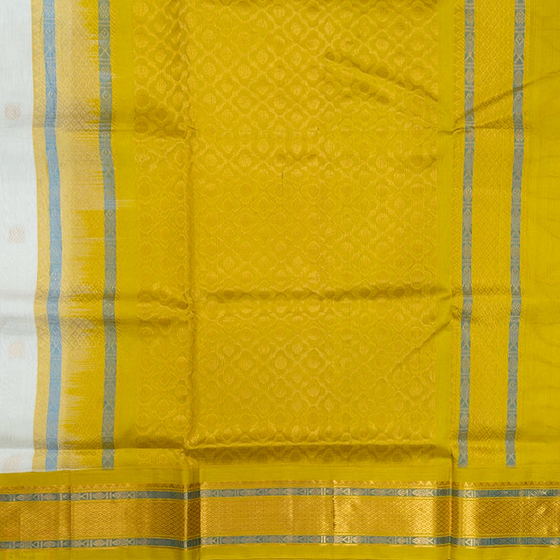 Hayagrivas White Pure Silk Cotton Saree SSCBF34D5-25
