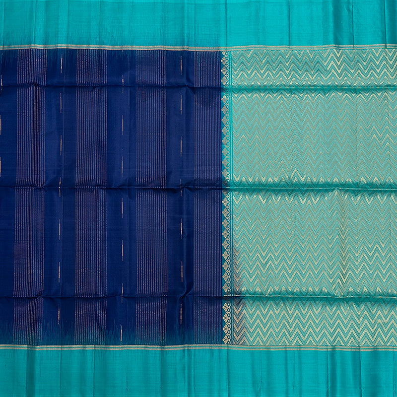 Hayagrivas Royal Blue  Handloom Soft Silk Saree KBF566G4-1