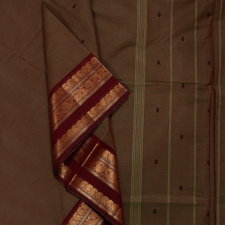 Hayagrivas Deep Manthalir Handloom Chettinad Cotton Saree KSBE86A4-6