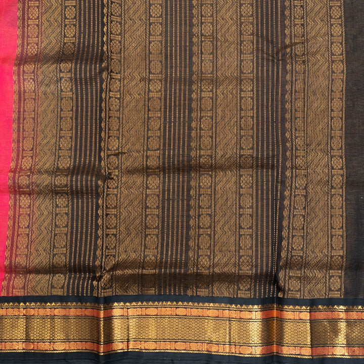 Hayagrivas Redish Pink Pure Silk Cotton Saree SSCBF35D1-39