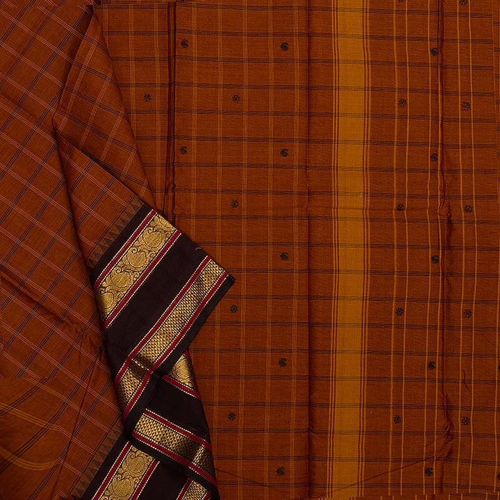 Hayagrivas Honey Mustard Handloom Chettinad Cotton Saree KSBE2H7-11