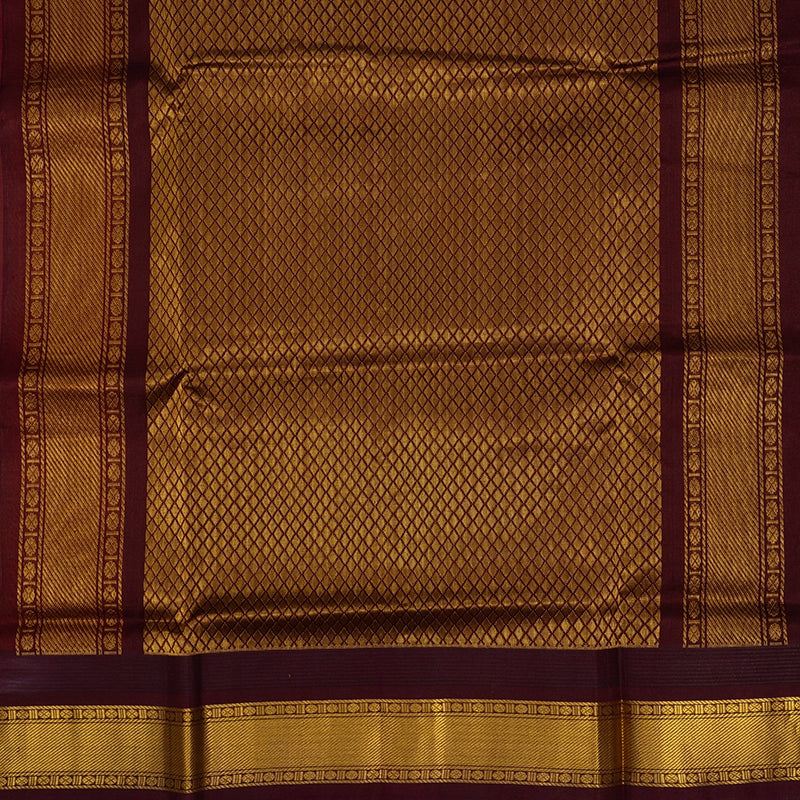 Hayagrivas Rust Pure Silk Cotton Saree SSCBF34D3-33