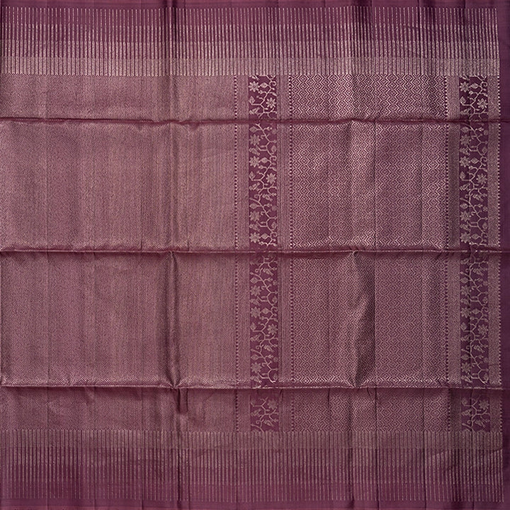 Hayagrivas Dark Mauve Handloom Soft Silk Saree KBF536G2-21