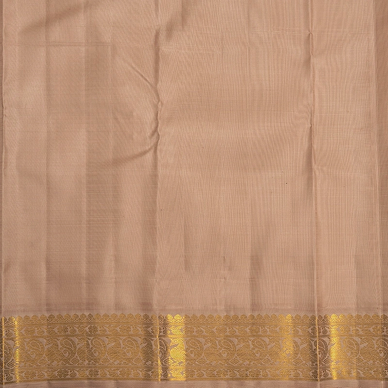 Hayagrivas Handloom Peach Pink Kanjivaram Silk Saree with Creamy Peach Border KBF443F2-2
