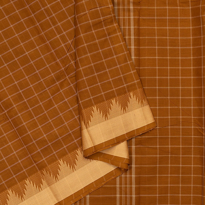 Hayagrivas Mustard Handloom Chettinad Cotton Saree SSCBF134H2-35
