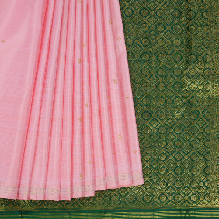 Hayagrivas Handloom Baby Pink Kanjivaram Silk Saree SSCBF59E30-3