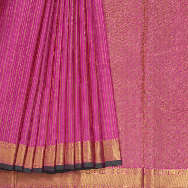 Hayagrivas Handloom Magenta Kanjivaram Silk Saree KBE1327J4-1