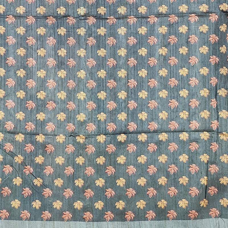 Hayagrivas Slate-Blue Fancy Cotton Saree KBE1876L1-40