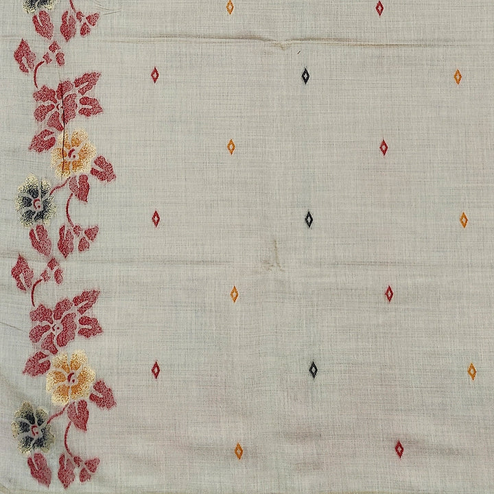 Hayagrivas Beige Fancy Cotton Saree KBE1877L2-4