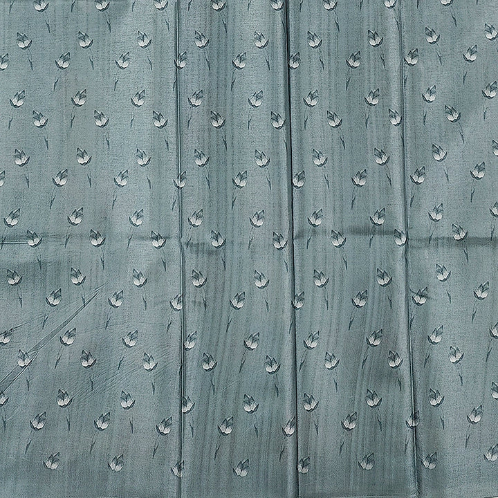 Hayagrivas Ice Blue Fancy Cotton Saree KBE1877L6-7