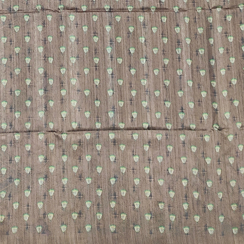 Hayagrivas Golden-Brown Fancy Cotton Saree KBE1877L7-9