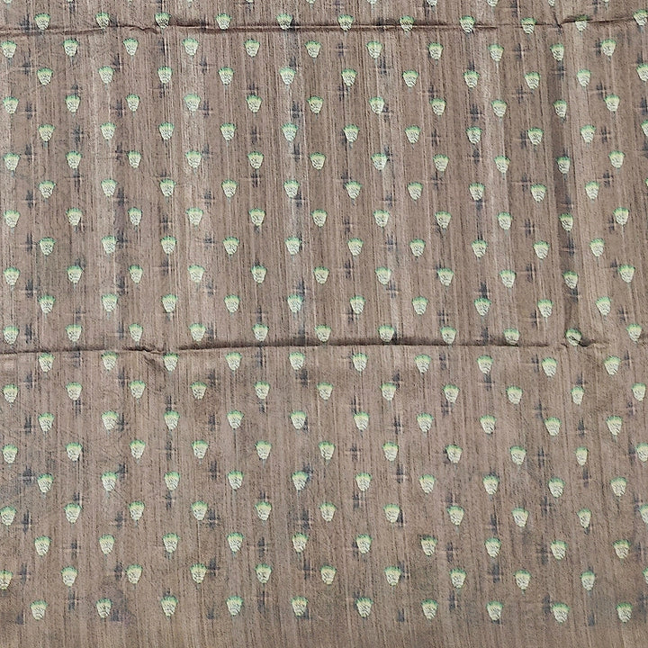 Hayagrivas Golden-Brown Fancy Cotton Saree KBE1877L7-9