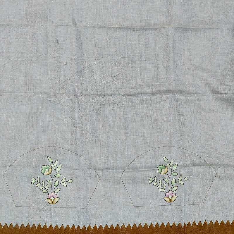 Hayagrivas Grey Fancy Cotton Saree KBE1877L8-6