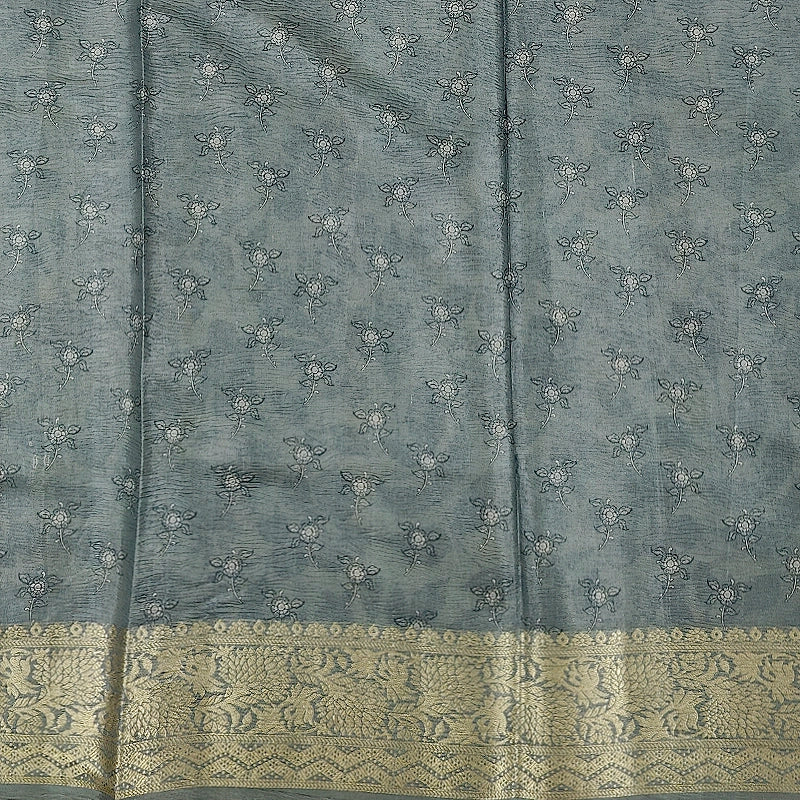 Hayagrivas Cream-White Fancy Cotton Saree KBE1878L1-5