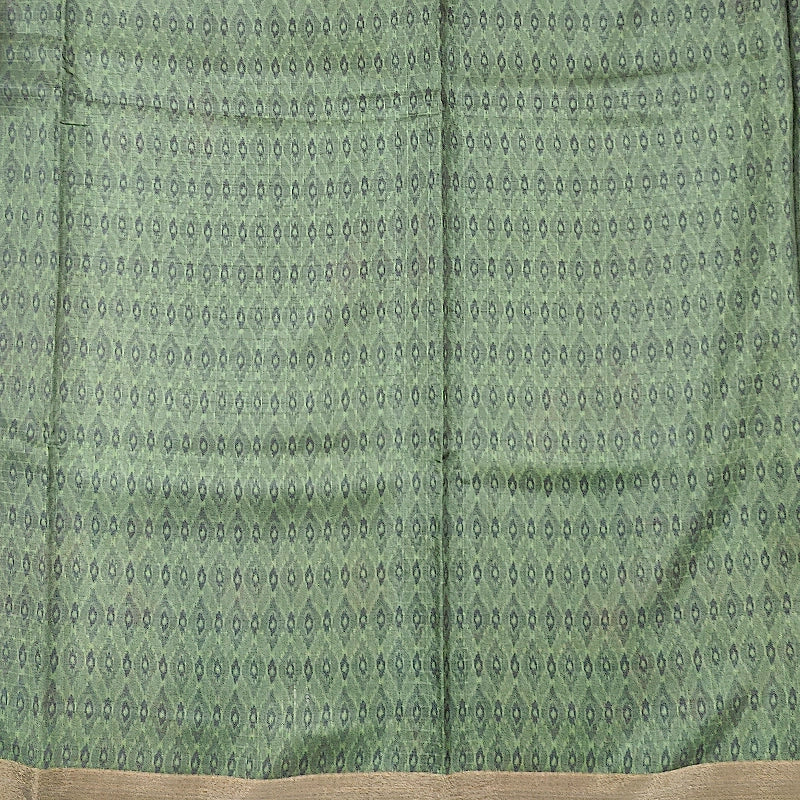 Hayagrivas Olive Green Fancy Cotton Saree KBE1878L4-3