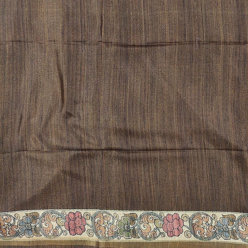 Hayagrivas Brown Fancy Cotton Saree KBE1917L1-12