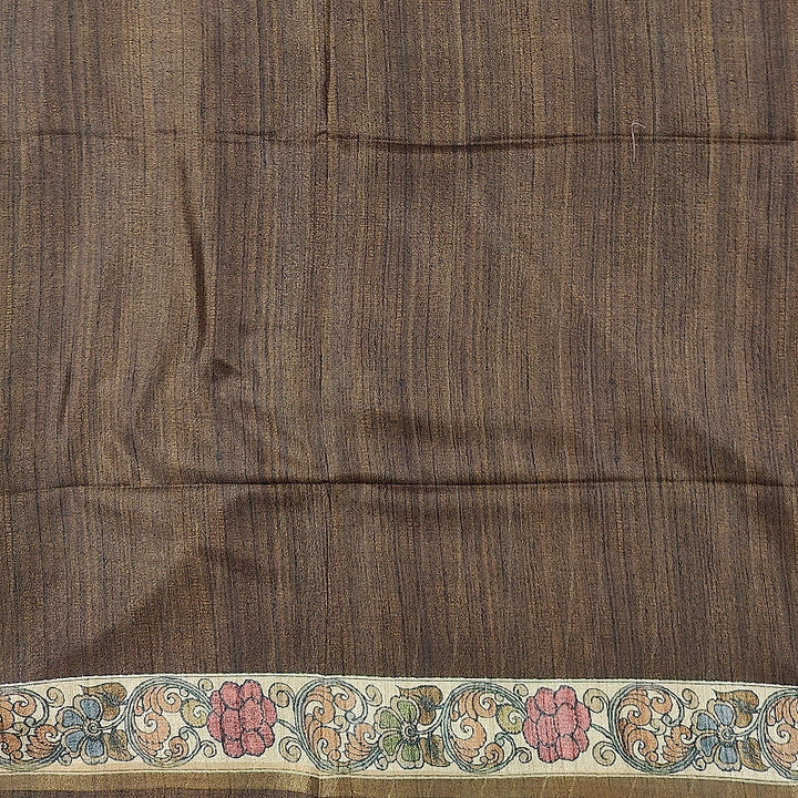 Hayagrivas Brown Fancy Cotton Saree KBE1917L1-12