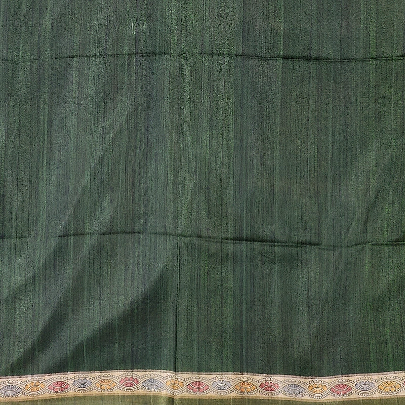 Hayagrivas Deep Green Fancy Cotton Saree KBE1917L1-14