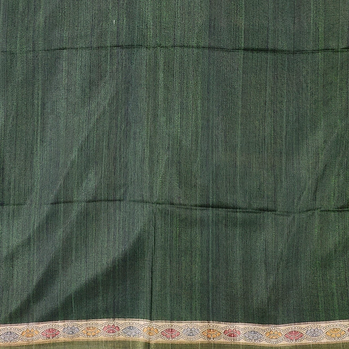 Hayagrivas Deep Green Fancy Cotton Saree KBE1917L1-14