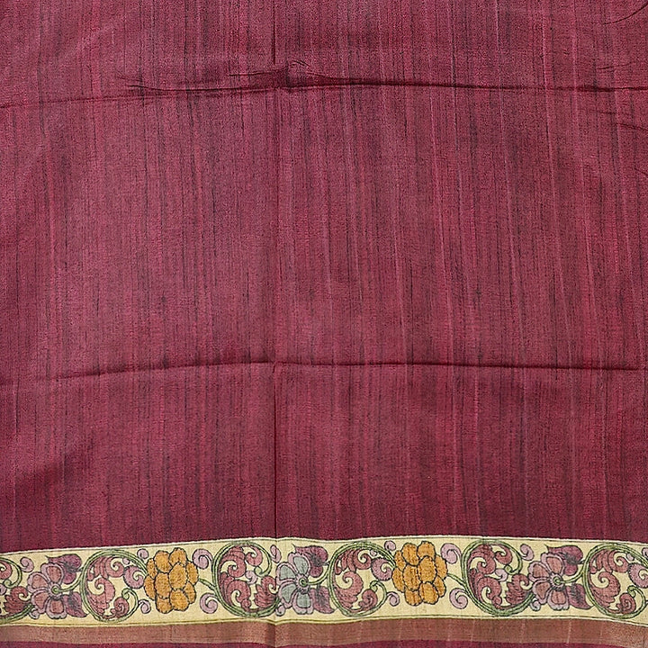 Hayagrivas Maroon Fancy Cotton Saree KBE1917L1-61