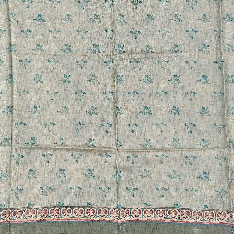 Hayagrivas Sea Green Fancy Cotton Saree KBE1918L1-21