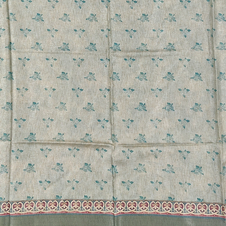 Hayagrivas Sea Green Fancy Cotton Saree KBE1918L1-21