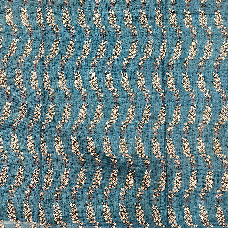 Hayagrivas Muted Sage-Green Fancy Cotton Saree KBE1918L2-9