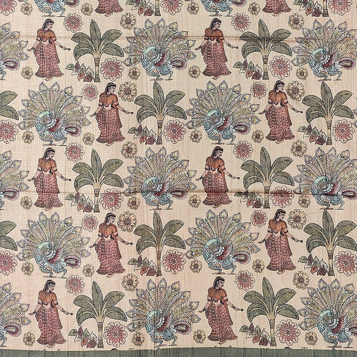 Hayagrivas Dusty Mehandi Green Fancy Cotton Saree KBE1920L1-54