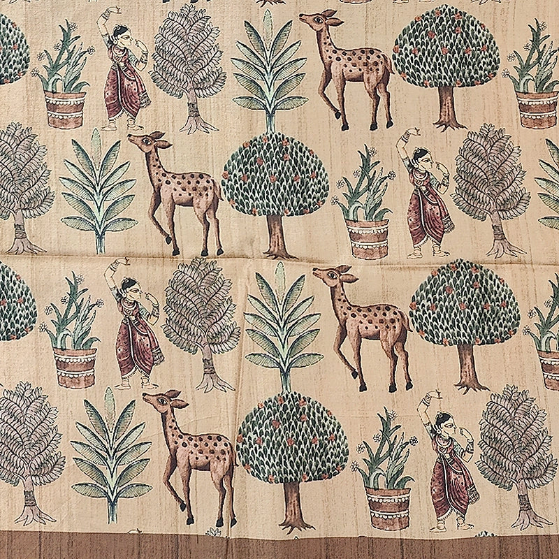 Hayagrivas Mustard Fancy Cotton Saree KBE1920L1-67