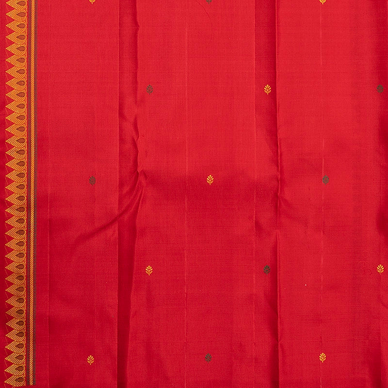 Hayagrivas Handloom Red Kanjivaram Silk Saree KBF221E1-1