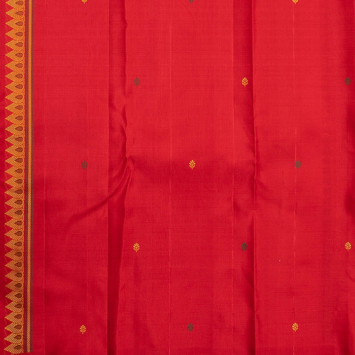 Hayagrivas Handloom Red Kanjivaram Silk Saree KBF221E1-1