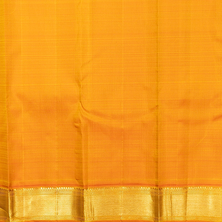 Hayagrivas Handloom Maroon Kanjivaram Silk Saree with Orange Border KBF481F4-1