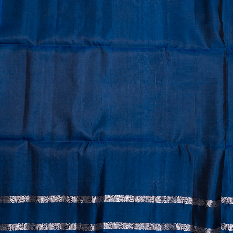 Hayagrivas Ramar Blue Handloom Soft Silk Saree KBF883H20-8
