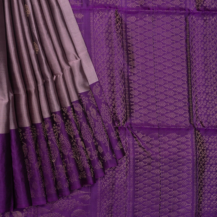 Hayagrivas Mauve Handloom Soft Silk Saree KBF888H4-2