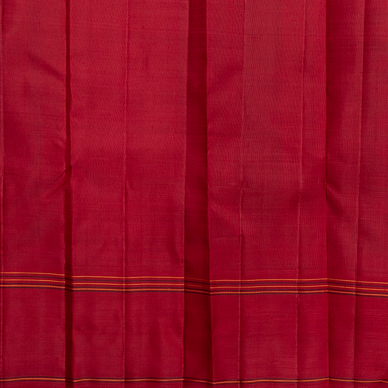 Hayagrivas Handloom Black &amp; Maroon Checks Kanjivaram Silk Saree KBFL384J1-1-BF384-SBS