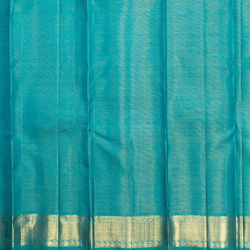 Hayagrivas Handloom Teal Green Kanjivaram Silk Saree KBFL389J1-1-BF389-SBS