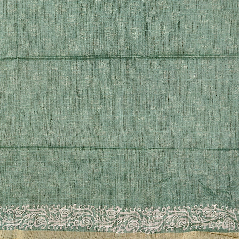 Hayagrivas Sage Green Fancy Cotton Saree KSBE144C9-3
