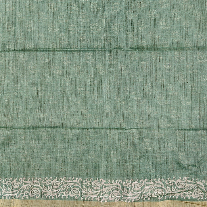 Hayagrivas Sage Green Fancy Cotton Saree KSBE144C9-3
