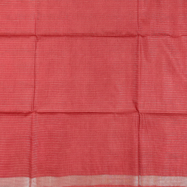 Hayagrivas Reddish Orange Fancy Cotton Saree KSBE146C6-1