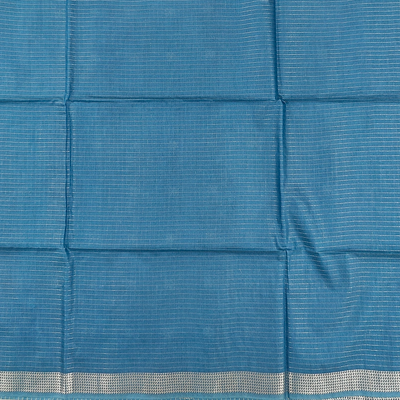 Hayagrivas Teal Blue Fancy Cotton Saree KSBE146C6-4