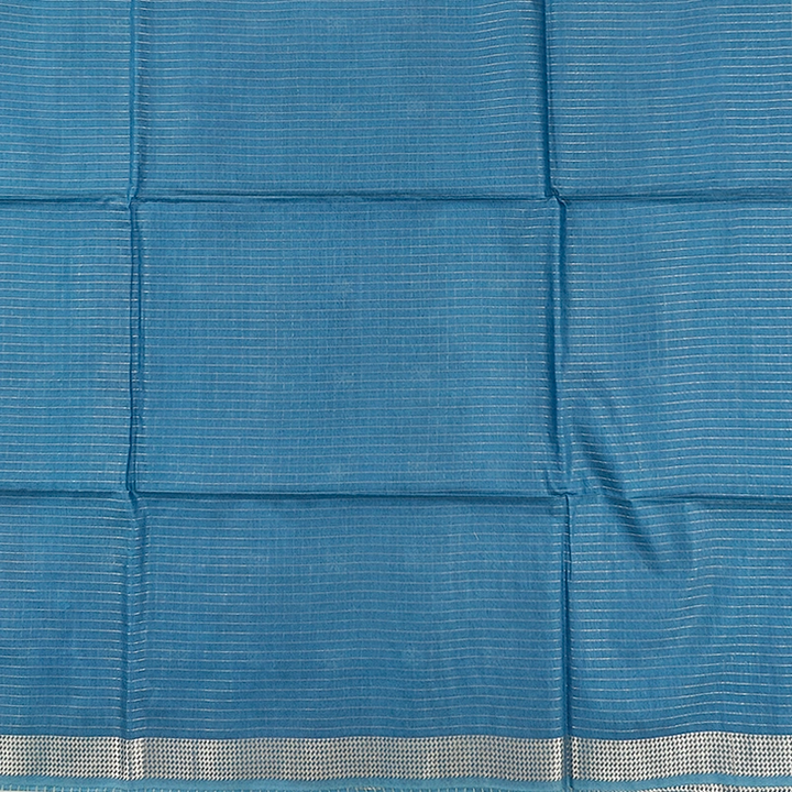Hayagrivas Teal Blue Fancy Cotton Saree KSBE146C6-4