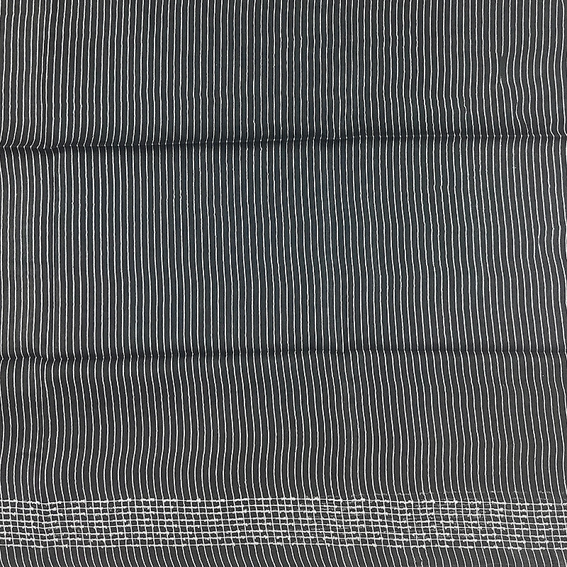 Hayagrivas Black Handloom Linen Saree KSBE148C8-5