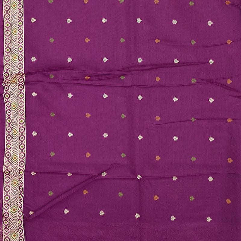 Hayagrivas Purple Fancy Cotton Saree SSCBF84F19-12