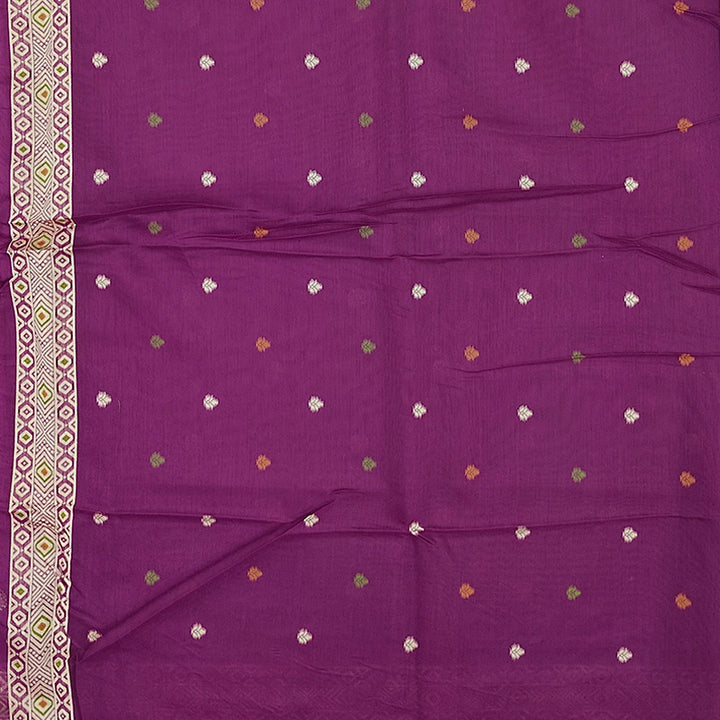 Hayagrivas Purple Fancy Cotton Saree SSCBF84F19-12