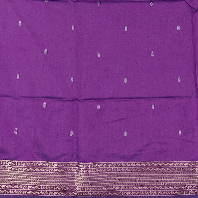 Hayagrivas Peacock Blue Fancy Cotton Saree SSCBF107G1-1