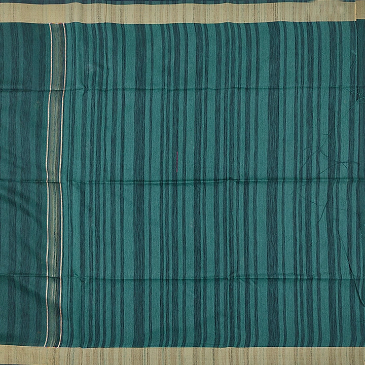 Hayagrivas Teal Green Fancy Cotton Saree SSCBF107G4-2