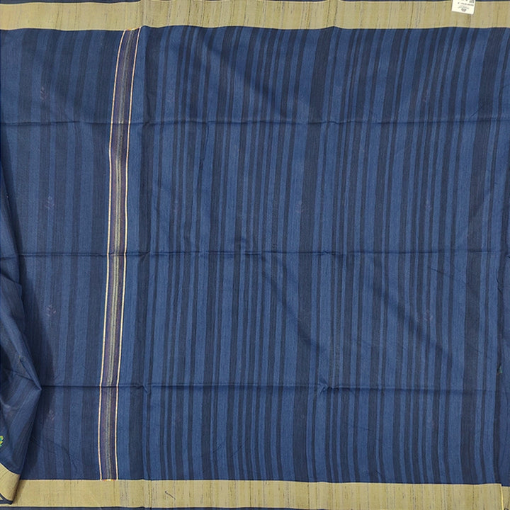 Hayagrivas Navy Blue Fancy Cotton Saree SSCBF107G4-4